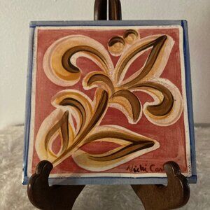 Vicki Carroll "Sil Vous Plait" 6"x 6" Trivet